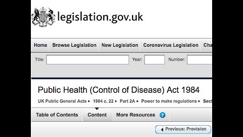Public Health Control of Disease Act 1984. Checkmate