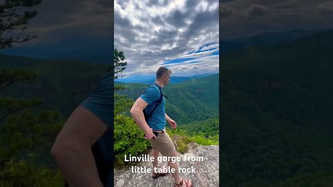 Linville gorge from little table rock. #hiking #nature #outdoors #gorges #canyons #adventure #trail
