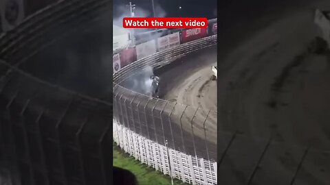 #mustwatch Carson Macedo multiple flips & BURSTS into flames-Drivers & Safety crew RUSH to save him.