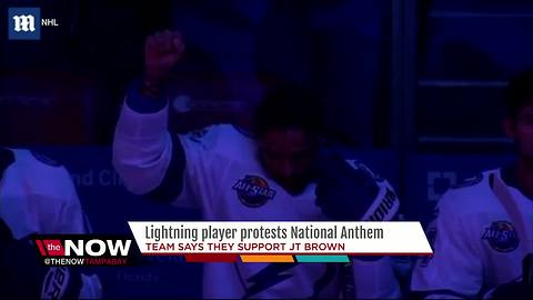 Lightning player protests National Anthem, the team says they support JT Brown