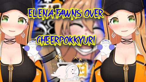 Vtuber Elena Yunagi Fawning over Cheering Pokkyuri