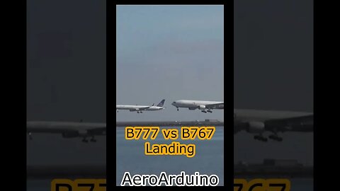 Funny Competition #B777 VS #B767 #Aviation #AeroArduino