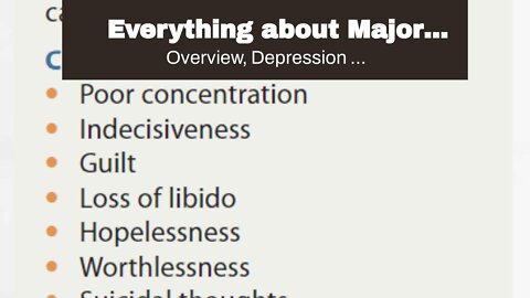 Everything about Major Depressive Disorder: Symptoms, Causes, Treatment