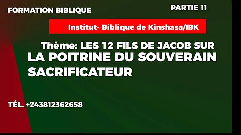 SAVOIR |n°11 LES 12FILS DE JACOB SUR LA POITRINE DU SOUVERAIN SACRIFICATEUR AVEC LE PROPHETE PLACIDE