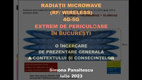 RADIAȚII MICROWAVE (RF/ WIRELESS) 4G-5G EXTREM DE PERICULOASE ÎN BUCUREȘTI - Iulie 2023