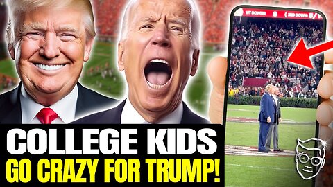 Deafening ROAR As Trump Takes The Field At PACKED College Football Stadium | Biden SAVAGELY BOOED 😂