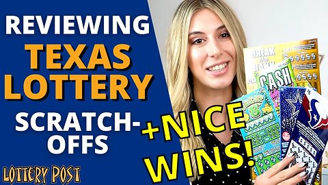 REVIEWING TEXAS LOTTERY SCRATCH-OFFS (NICE WINS!)