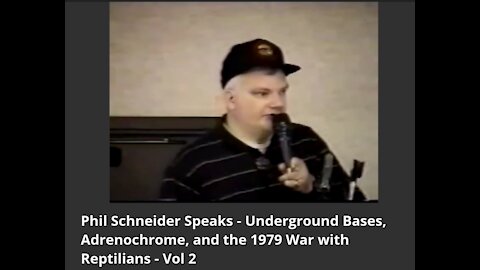 Phil Shneider Blowing Whistle On Deep Underground Military Bases, The Reptilian Alien Agenda