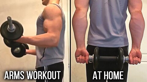 Arms Workout At Home (Only With Dumbbells)