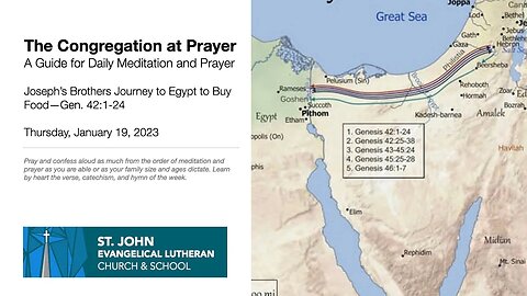 Joseph’s Brothers Journey to Egypt to Buy Food—Gen. 42:1-24