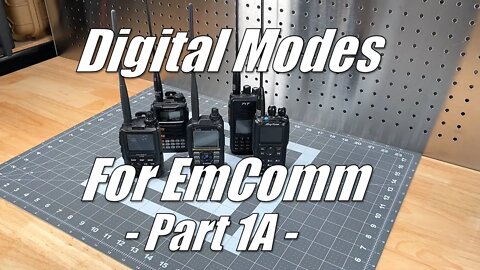 Digital Modes for EmComm - Part 1A