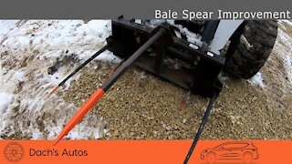 Skid Steer Bale Spear Upgrade for Large Square Bales