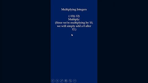 Multiplying Integers (Question #7) #shorts