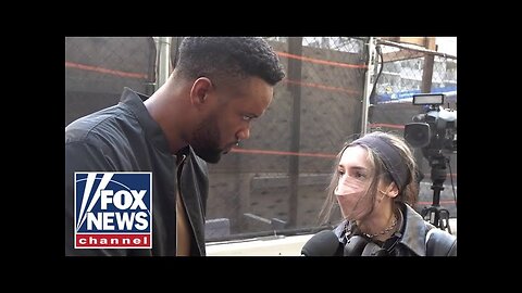 Lawrence Jones confronts young anti-Israel protesters over Hamas terror