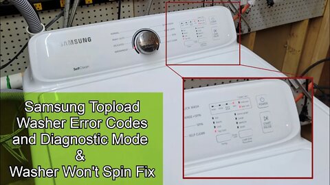 How to Find Samsung Washer Error Codes & Fix a Samsung Washer Not Spinning