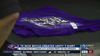 Ravens Nick Boyle creates Unity t-shirt