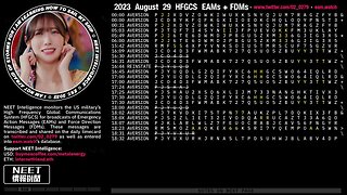 August 29 2023 Emergency Action Messages – US HFGCS EAMs + FDMs