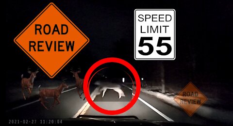 Dashcam video shows deer run out in front of a truck!