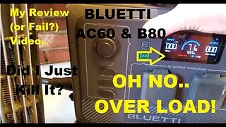 I Overloaded My New Bluetti AC60 + B80 Power Station! #bluettti #bluettiac60 #bluettiac60b80