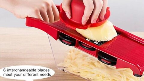 Vegetable Cutter with Handle Steel Blade Mandolin Slicer Potato Peeler