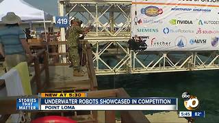 Underwater robots showcased in competition