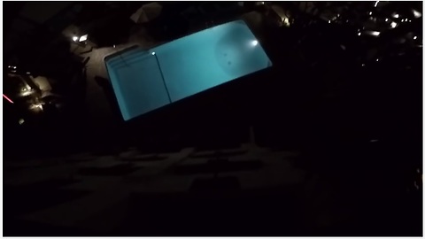 Insane rooftop jump into pool will weaken your knees!