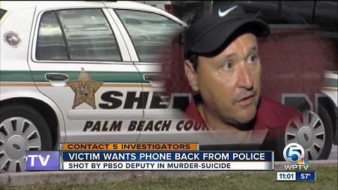 Woman shot 5 times by PBSO deputy wants phone returned