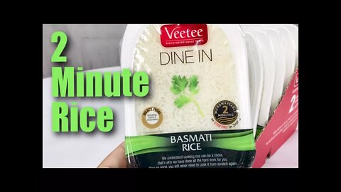 Veetee Dine In Basmati 2-Minute Microwavable Rice Taste Test and Review
