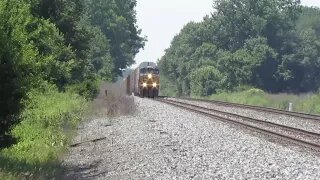 CSX Autorack Trains from Sterling, Ohio 7/4/2020