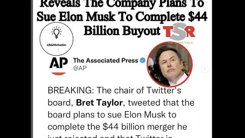Elon Musk Sued By Twitter After Refusing To Pay $44 Billion USD 😱 To Buy Twitter