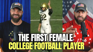 The First Female College Football Player