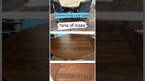 Custom Drop Leaf Tables #dropleaftable #dropleaftables
