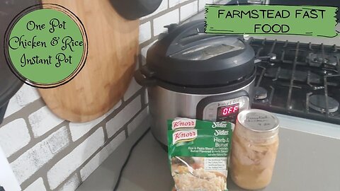 One pot chicken and Knorr rice instant pot