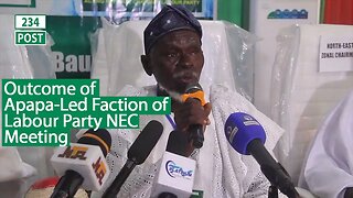 Watch the Outcome Of Lamidi Apapa Led Faction Of Labour Party NEC in Bauchi