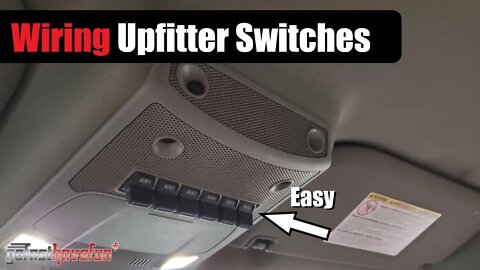How To Wire Ford F-250 / F-350 Super Duty Upfitter Switches (Professional Wiring) | AnthonyJ350