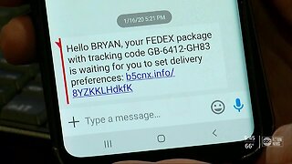 Beware of text messages claiming to be from FedEx, Amazon. It could be a scam