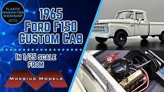1965 Ford Custom Cab Style-side Pickup by Moebius Models - full build