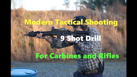 9 Shot Drill with AR15 and Galil (ATI Galeo)