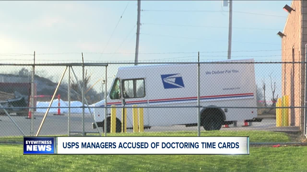 USPS managers accused of doctoring time cards
