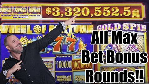 Wheel of Fortune - Triple 777 - ALL $50 Max Bet Spins!