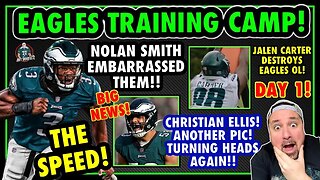 NOLAN SMITH JUST EMBARESSED HIM! OMG! CHRISTIAN ELLIS PIC! JALEN CARTER DESTROYS OL! TRAINING CAMP!