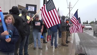 Back the blue flag-waving event gives support to law enforcement