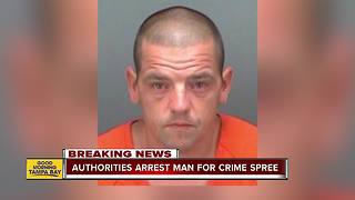 Clearwater crime spree ends in arrest at bank