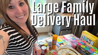 LARGE FAMILY GROCERY DELIVERY HAUL FOR MY FAMILY OF 10 | FUN FINDS