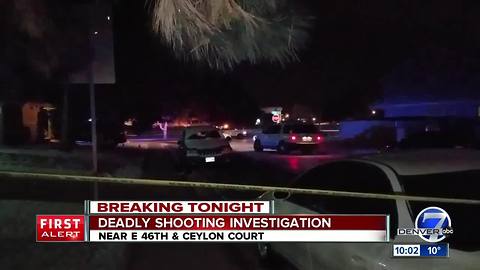 Denver police: Woman shot and killed near 46th and Ceylon; suspect at large