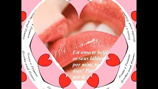 Eu amo te beijar, adoro morder seus lábios gostosos! [Frases e Poemas]