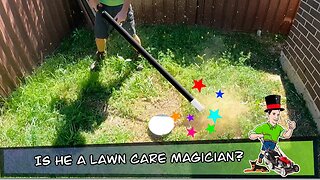 Is this MAGIC? He turns LUSH Green Grass to Brown in an Instant!