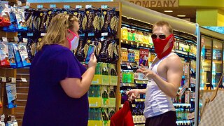 WEARING WOMENS UNDERWEAR FOR A MASK IN PUBLIC!