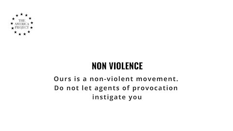 Non violence: This is how we win.