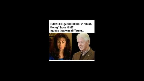 Clinton paid her Hush money while a sitting president!